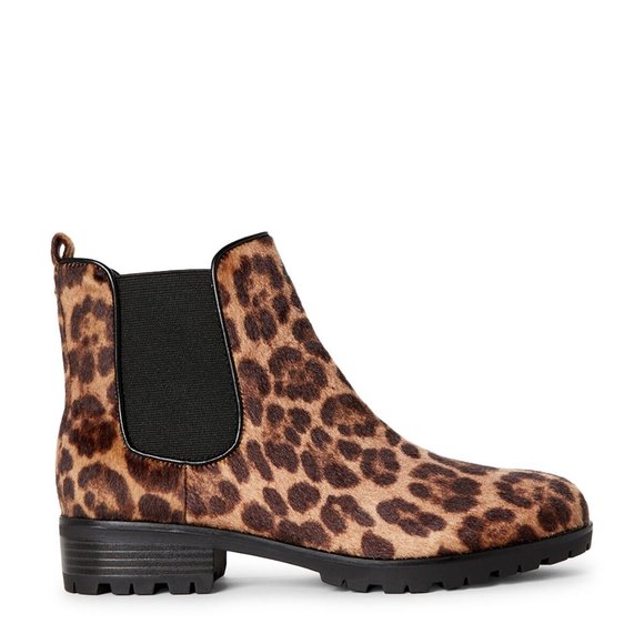 Nine West Shoes - NINE WEST  Natural Angelo Leopard Chelsea Boots